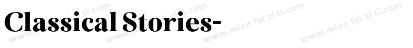 Classical Stories字体转换